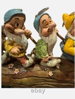 Jim Shore Disney Traditions Homeward Bound Seven Dwarfs Snow White 4005434 EUC