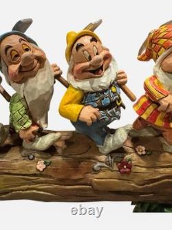 Jim Shore Disney Traditions Homeward Bound Seven Dwarfs Snow White 4005434 EUC