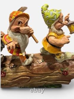Jim Shore Disney Traditions Homeward Bound Seven Dwarfs Snow White 4005434 EUC