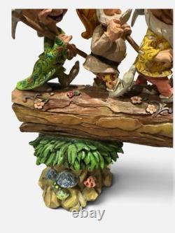 Jim Shore Disney Traditions Homeward Bound Seven Dwarfs Snow White 4005434 EUC