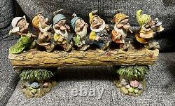 Jim Shore Disney Traditions Homeward Bound Seven Dwarfs on Log 4005434