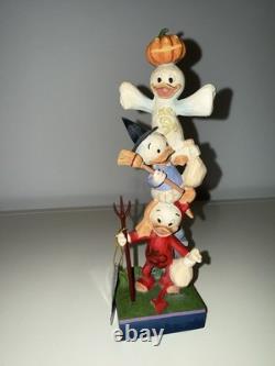 Jim Shore Disney Traditions Huey, Dewey and Louie Stacked Halloween 6007079 New