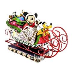 Jim Shore Disney Traditions Laughing All The Way Mickey Mouse Pluto Christmas