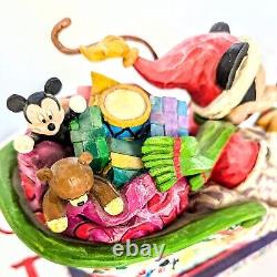 Jim Shore Disney Traditions Laughing All The Way Mickey Mouse Pluto Christmas