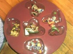 Jim Shore Disney Traditions MICKEY MOUSE HOLIDAY ORNAMENT SET 5 pcs. LOOK! NIB