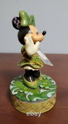 Jim Shore Disney Traditions MINNIE MOUSE WISHING ON A SHAMROCK #4037517