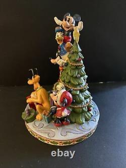 Jim Shore Disney Traditions'Merry Tree Trimming' Christmas Decorating 6008979