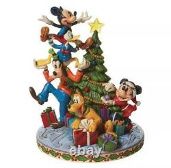 Jim Shore Disney Traditions'Merry Tree Trimming' Fab 5 Decorating Tree 6008979