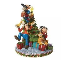 Jim Shore Disney Traditions'Merry Tree Trimming' Fab 5 Decorating Tree 6008979