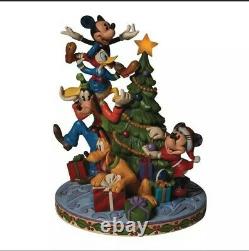 Jim Shore Disney Traditions'Merry Tree Trimming' Fab 5 Decorating Tree 6008979