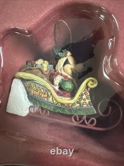 Jim Shore Disney Traditions Mickey Mouse 5 Pc Holiday Ornament Set Enesco NEW