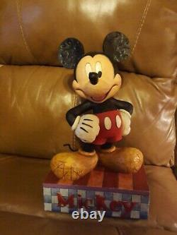 Jim Shore Disney Traditions Mickey Mouse Big Smile Big Heart Big Fig Figure