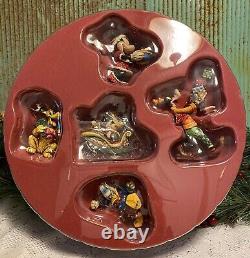 Jim Shore Disney Traditions Mickey Mouse Holiday Ornament Set 5 Beautiful Pieces