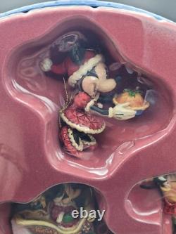 Jim Shore Disney Traditions Mickey Mouse Holiday Ornament Set NEW