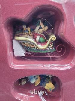 Jim Shore Disney Traditions Mickey Mouse Holiday Ornament Set NEW