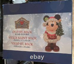Jim Shore Disney Traditions Mickey Mouse Old St Mick Holiday Greeter 17