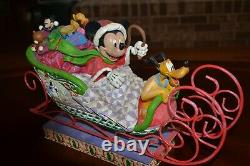 Jim Shore Disney Traditions Mickey & Pluto Laughing All The Way 14
