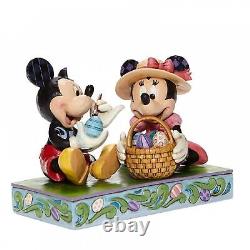 Jim Shore Disney Traditions Mickey and Minnie Mouse Easter Figurine 6008319