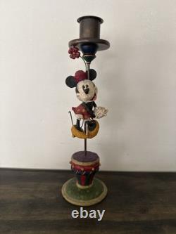 Jim Shore Disney Traditions Minnie Mouse Candle Holder Figurine Drum Base Enesco
