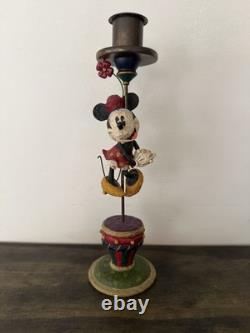 Jim Shore Disney Traditions Minnie Mouse Candle Holder Figurine Drum Base Enesco