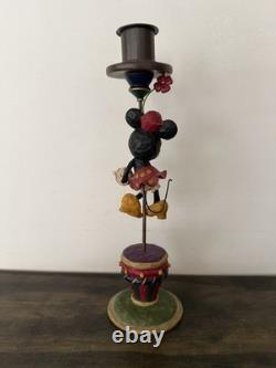 Jim Shore Disney Traditions Minnie Mouse Candle Holder Figurine Drum Base Enesco