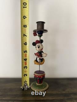 Jim Shore Disney Traditions Minnie Mouse Candle Holder Figurine Drum Base Enesco