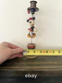 Jim Shore Disney Traditions Minnie Mouse Candle Holder Figurine Drum Base Enesco