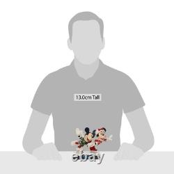 Jim Shore Disney Traditions Minnie and Mickey Mouse Ice Skating Figurine, 5 I