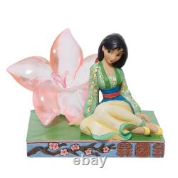 Jim Shore Disney Traditions Mulan Clear Cherry Blossom Figurine 6.5 Inch