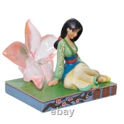 Jim Shore Disney Traditions Mulan Clear Cherry Blossom Figurine 6.5 Inch