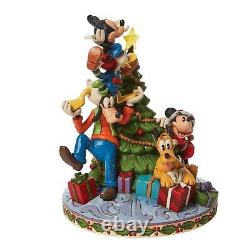 Jim Shore Disney Traditions NEW FAB 5 DECORATING TREE Figurine 6008979