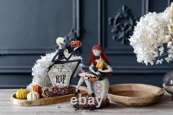 Jim Shore Disney Traditions Nightmare Before Christmas Sally and Cat on Grave