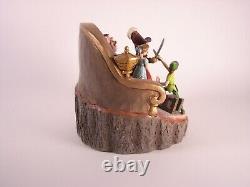 Jim Shore Disney Traditions Pan & Hook Daring Duel Carved by Heart RARE