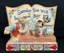Jim Shore Disney Traditions Pinocchio and Geppetto Storybook Figurine 4057957