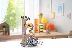 Jim Shore Disney Traditions Pooh and Friends Stacked Tree Figurine 8.75 H