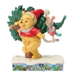 Jim Shore Disney Traditions Pooh and Piglet Christmas Tree Figurine 6016886