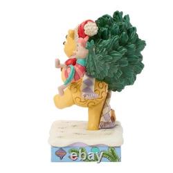 Jim Shore Disney Traditions Pooh and Piglet Christmas Tree Figurine 6016886