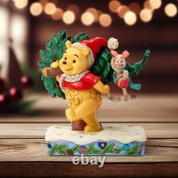 Jim Shore Disney Traditions Pooh and Piglet Christmas Tree Figurine 6016886