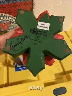 Jim Shore Disney Traditions Rare Hand Signed Tinkerbell Festive Fairy #4025487