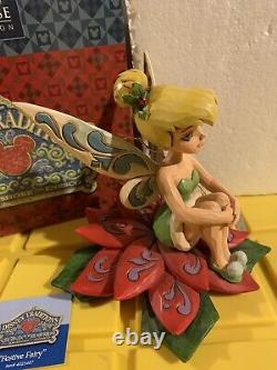 Jim Shore Disney Traditions Rare Hand Signed Tinkerbell Festive Fairy #4025487