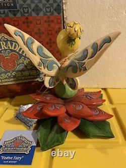 Jim Shore Disney Traditions Rare Hand Signed Tinkerbell Festive Fairy #4025487