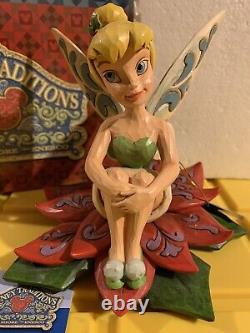 Jim Shore Disney Traditions Rare Hand Signed Tinkerbell Festive Fairy #4025487