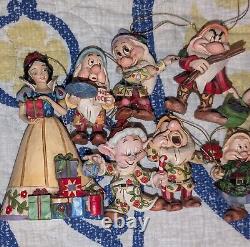 Jim Shore Disney Traditions Snow White and the 7 Dwarfs Holiday Ornament Set