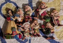 Jim Shore Disney Traditions Snow White and the 7 Dwarfs Holiday Ornament Set