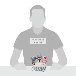 Jim Shore Disney Traditions Stitch with Snowman Rotatable Figurine Angel New