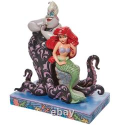Jim Shore Disney Traditions The Little Mermaid Ariel and Ursula Figurine, 9.5