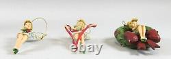 Jim Shore Disney Traditions Tinkerbell 3 Holiday Ornament Set MIB