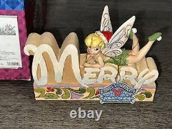 Jim Shore Disney Traditions Tinkerbell Showcase Collections Merry Word Ornament