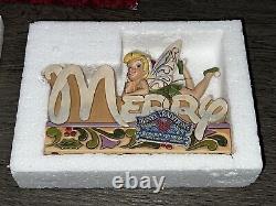 Jim Shore Disney Traditions Tinkerbell Showcase Collections Merry Word Ornament