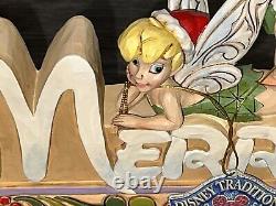 Jim Shore Disney Traditions Tinkerbell Showcase Collections Merry Word Ornament